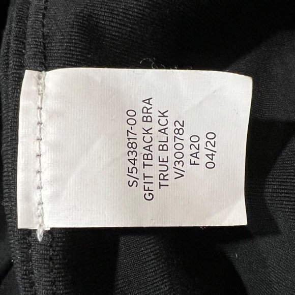 NWT GAP Fit T-Back Sports Bra Sz XS Black Pullover - Picture 8 of 8